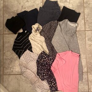 11 pieces of maternity clothing